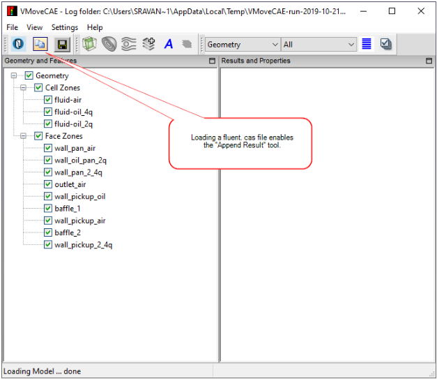 Load Fluent cas file