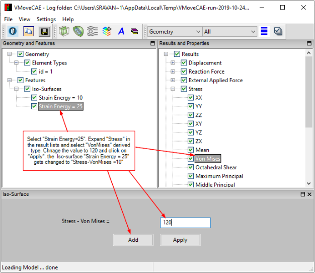 Changing the second iso-surface